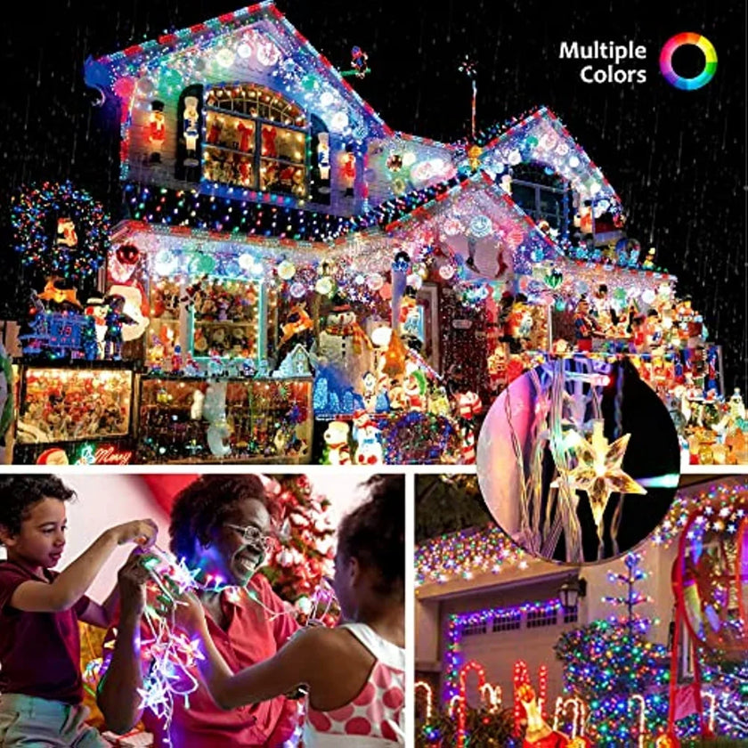 Christmas Decoration Lights Outdoor 20m 864 LED Street Garlands Icicle Lights Outdoor Waterproof Curtain Fairy String Light