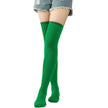 Christmas Stockings Over Knee Long High Socks Women Halloween Striped Stockings Dance Cosplay Performance Solid Colors Leggings