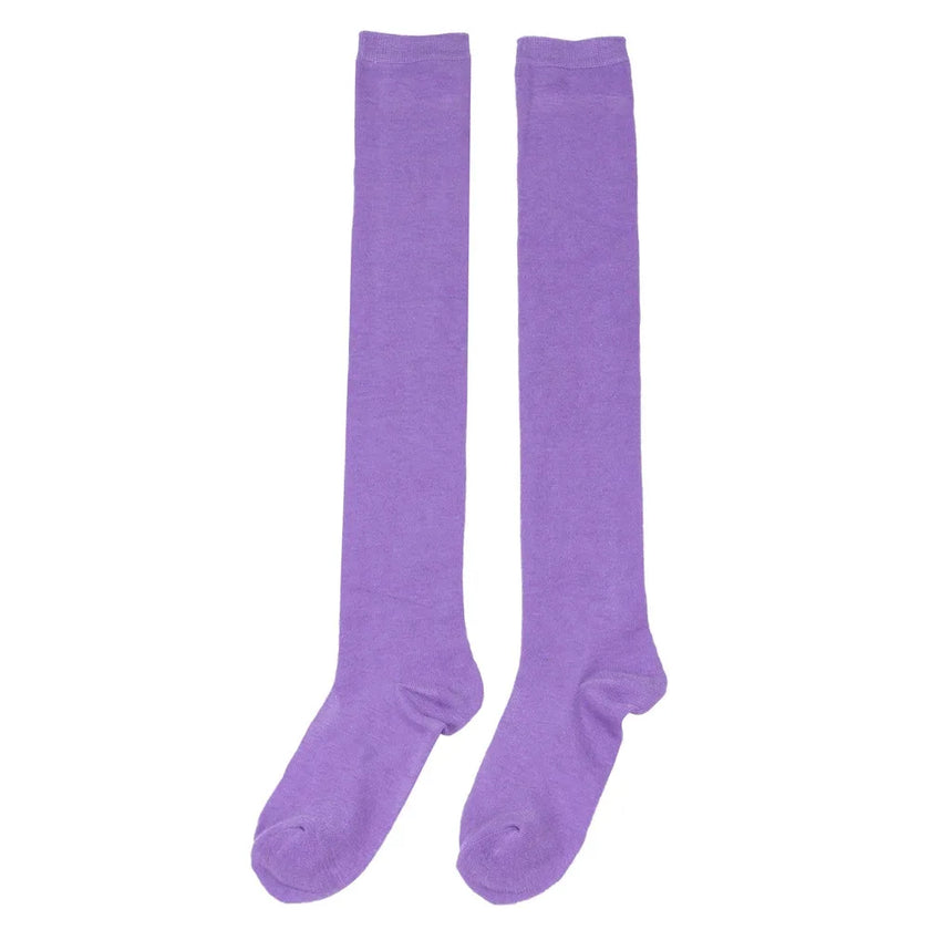 Christmas Stockings Over Knee Long High Socks Women Halloween Striped Stockings Dance Cosplay Performance Solid Colors Leggings