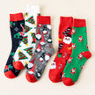 Random 6/8/10 pairs of Christmas stockings, Santa Claus gift, snowman, reindeer, multi-element Christmas stockings