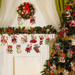 20pcs Christmas wooden ornaments, Christmas tree party atmosphere decoration, house courtyard garden decoration ornaments