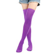 Christmas Stockings Over Knee Long High Socks Women Halloween Striped Stockings Dance Cosplay Performance Solid Colors Leggings