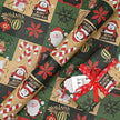 Christmas Wrapping Paper Roll - Festive Kraft Paper with Snowflake, Tree, and Ornament Patterns, Ideal for Holiday Gift Wrapping
