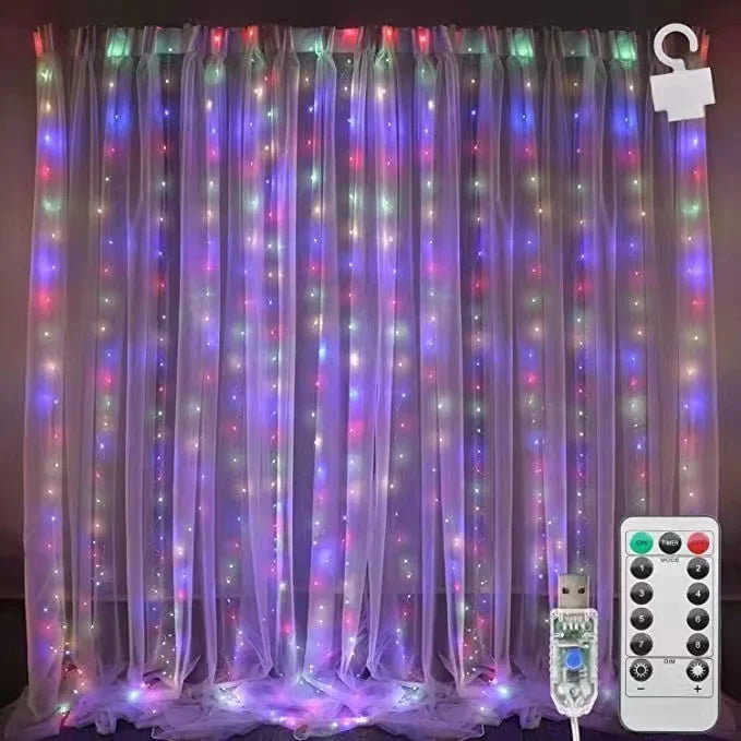 christmas lights decorations lamp holiday lighting USB Holiday Curtain Garland Lamp fairy lights lights decoration led light