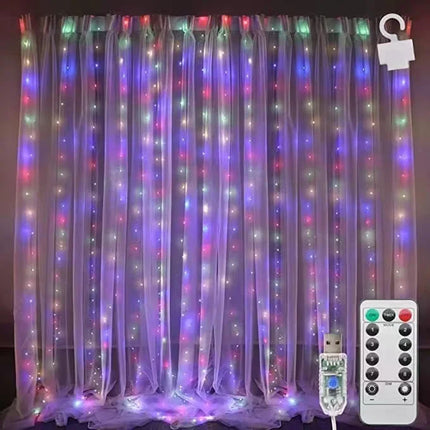 christmas lights decorations lamp holiday lighting USB Holiday Curtain Garland Lamp fairy lights lights decoration led light