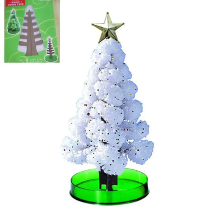 3 Types 14cm Magic Growing Christmas Tree DIY Fun Xmas Gift Toy for Adults Kids Home Festival Party Decor Props Mini Tree