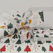 Christmas Tree & Fireworks Pattern Wrapping Paper, Handmade Gift Wrap, Privacy Protection, Party Decoration, Holiday Packaging