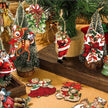 20pcs Christmas wooden ornaments, Christmas tree party atmosphere decoration, house courtyard garden decoration ornaments