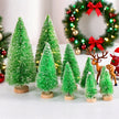8/12pcs Mini Wooden Christmas Trees Artificial Christmas Tree for Xmas Tabletop Ornaments Christmas Decorations 2025 Navidad