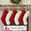 Christmas Big Stocking 45CM Knitted Stocking, Used For Hanging Christmas Trees, Family Party Decoration, Available In Colors