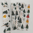 Christmas Tree & Fireworks Pattern Wrapping Paper, Handmade Gift Wrap, Privacy Protection, Party Decoration, Holiday Packaging