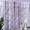 Christmas Lights LED Fairy String Curtain Lights 8 Mode Remote USB Festoon Christmas Decor For Home Holiday New Year Lamp