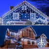 Christmas Decoration Lights Outdoor 20m 864 LED Street Garlands Icicle Lights Outdoor Waterproof Curtain Fairy String Light