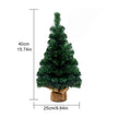 20cm-60cm Mini Christmas Trees Green With Linen Base Perfect Desktop Ornaments Store Window Displays Christmas Add Festive Touch
