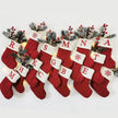 Christmas Socks Knitting Snowflake Letter Stocking Christmas Decoration 2025 For Home Xmas Tree Ornament Gift Navidad Natal 2026